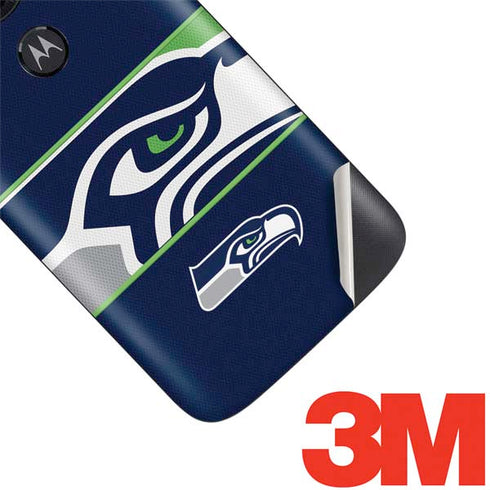 NFL Seattle Seahawks Zone Block Moto E5 Play Skin